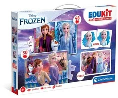 Clementoni Dėlionė Frozen Edukit 4in1