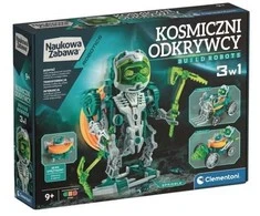 Mechanikos laboratorijos konstrukcijų rinkinys - Kosmoso tyrinėtojai - Kurkite robotus 3in1 - Clementoni 50873