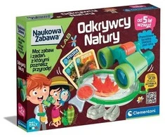 Clementoni Mokslinė gamtos tyrinėtojų žiūronų rinkinys vaikams nuo 5 metų, gamtos stebėjimui, lenkų kalba