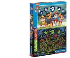 Dėlionė Clementoni Glowing PAW PATROL, 33.5 cm x 23.5 cm