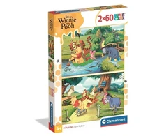 Clementoni CLE dėlionė 2x60 Mikė Pūkuotukas 100 24838