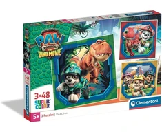 Dėlionė Clementoni CLE puzzle 3x48 Square PsiPatrol Dino Movie 25326