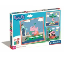 Clementoni Dėlionė 3x48 vnt. - Peppa pig