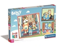 Clementoni Dėlionė 3x48 vnt. - Bluey