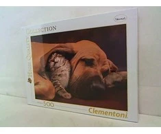 Clementoni Dėlionė 500 vnt. - Šuniukas ir kačiukas