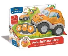 Clementoni Kalbantis nuotoliniu būdu valdomas edukacinis vikrusis automobilis su salto funkcija, vaikams nuo 2 iki 4 metų, mokomasis, lenkių kalba