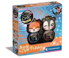 Crazy Chic Krazy Chic blizgučios nagų lako rinkinys mergaitėms, Mielos tigriukės