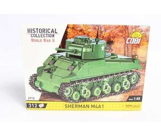 COBI konstruktorius Sherman M4A1 tankas 1:48, 312 detalių (2715)