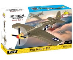 Statybinis žaidimas - COBI - Mustang P-51B - 158 elementai - Ruda - Surinkti patiems