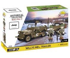 Cobi Istorinė kolekcija Willys MB ir priekaba