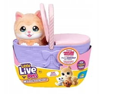 Cobi Maskotka interaktywna little live pets - kocia mama w koszyku