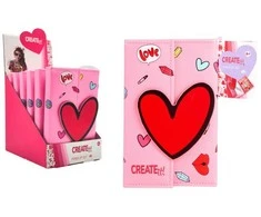 Create It Sukurk! - Makiažo knygelė su magnetiniu užsegimu, širdelė (884526)