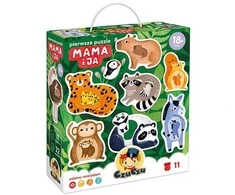 CzuCzu Pirmoji dėlionė Mama ir aš 18+ mėnesių 22 vienetai gyvūnaiZA5557