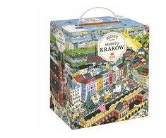 Czuczu Puzzle Miestas Krokuva, Šeimos dėlionė, 1000 detalių, spalvota