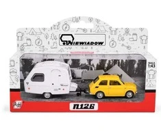 Daffi Fiat 126p+przycz.Niewiad Kemp.żół.K-607 16078
