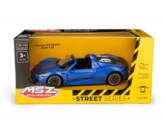 Daffi MSZ 1:24 Porsche 918 Spyder mėlyna M-516 75160