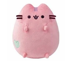 Pusheen - pliušinis talismanas 18 cm (pastelinė rožinė)