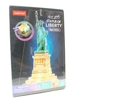 CubicFun Puzzle Laisvės statulos 3D LED dėlionė (naktinė versija)