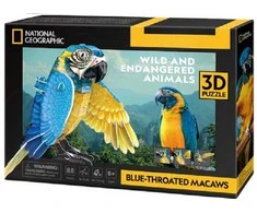 CUBIC FUN CUBICFUN NG 3D dėlionė „Mėlyngurklė ara“