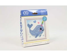 Diamond Dotz Deimantinė mozaika MAGIC NARWAHL 9x9 cm
