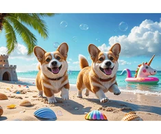 Trefl Dėlionė 100 vnt. - Corgi šuniukai