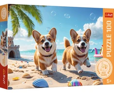 Trefl Dėlionė 100 vnt. - Corgi šuniukai