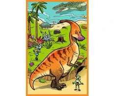 Trefl Dėlionė 240 vnt. - Treflikiai dinozaurų pasaulyje