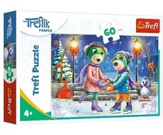 Trefl Dėlionė 60 vnt. - Treflikų žiemos linksmybės