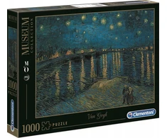 Clementoni Dėlionė 1000 vnt. - Vincentas van Gogas: Žvaigždėta naktis virš Ronos