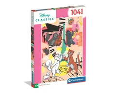 Clementoni Dėlionė 104 vnt. - Aristokatės