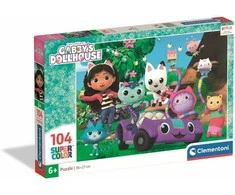 Clementoni Dėlionė 104 vnt. - Gabbys Dollhouse