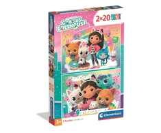 Clementoni Dėlionė 2x20 vnt. - Gabby's Dollhouse