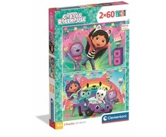Clementoni Dėlionė 2x60 vnt. - Gabbys Dollhouse