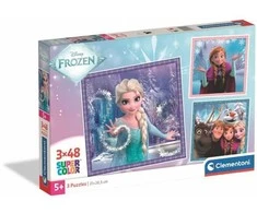 Clementoni Dėlionė 3x48 vnt. - Frozen
