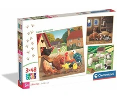 Clementoni Dėlionė 3x48 vnt. - Ūkis