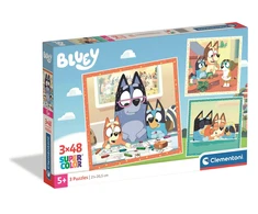 Clementoni Dėlionė 3x48 vnt. - Bluey