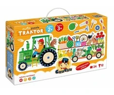 Dėlionė CzuCzu Moto puzzle Tractor moto puzzle for children 24 pieces ZA5555