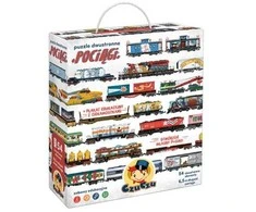 Dėlionė CzuCzu Double-sided Puzzle Trains 54 double-sided pieces ZA5558 technique