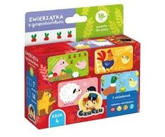 Dėlionė CzuCzu Farm Animals Puzzle for a pair 18m+ 7 puzzles ZA5553