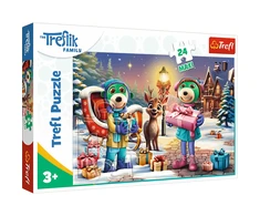 Trefl Dėlionė 24 vnt. - Treflikų žiema