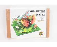 Dėlionė Pro Eximp Puzzle drewniane 3D Biedronka w kwiatach 12572