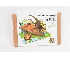Dėlionė Pro Eximp Puzzle drewniane 3D Chrzšszcz na drzewie 12619