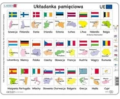 Dėlionė Tactic *****Larsen Unia Europ.Flagi Stolice LA-GP2P 36102