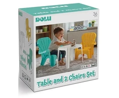 DOLU baltas stalas + 2 kėdės 2617 26170