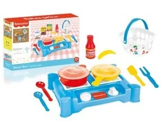 Mini viryklės rinkinys su priedais Dolu Fisher Price, 1822, mėlynas