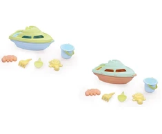 DOLU łódka+priedai komplektas plażowy pastel 5229