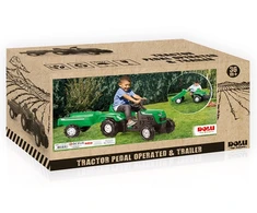 DOLU traktor na pedały su przyczepš žalia 8246