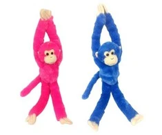 Dubi Plusz Dubi pliušinis Monkey Velcro 48cm minkštos medžiagos ilgos rankos