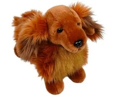 Dubi Plusz Pies Jamnik bršzowy stoj. 30cm 35141