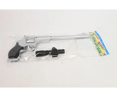 Fh Toys Pistolet na spłonkę sidabrinė długi su lunetš 15866
